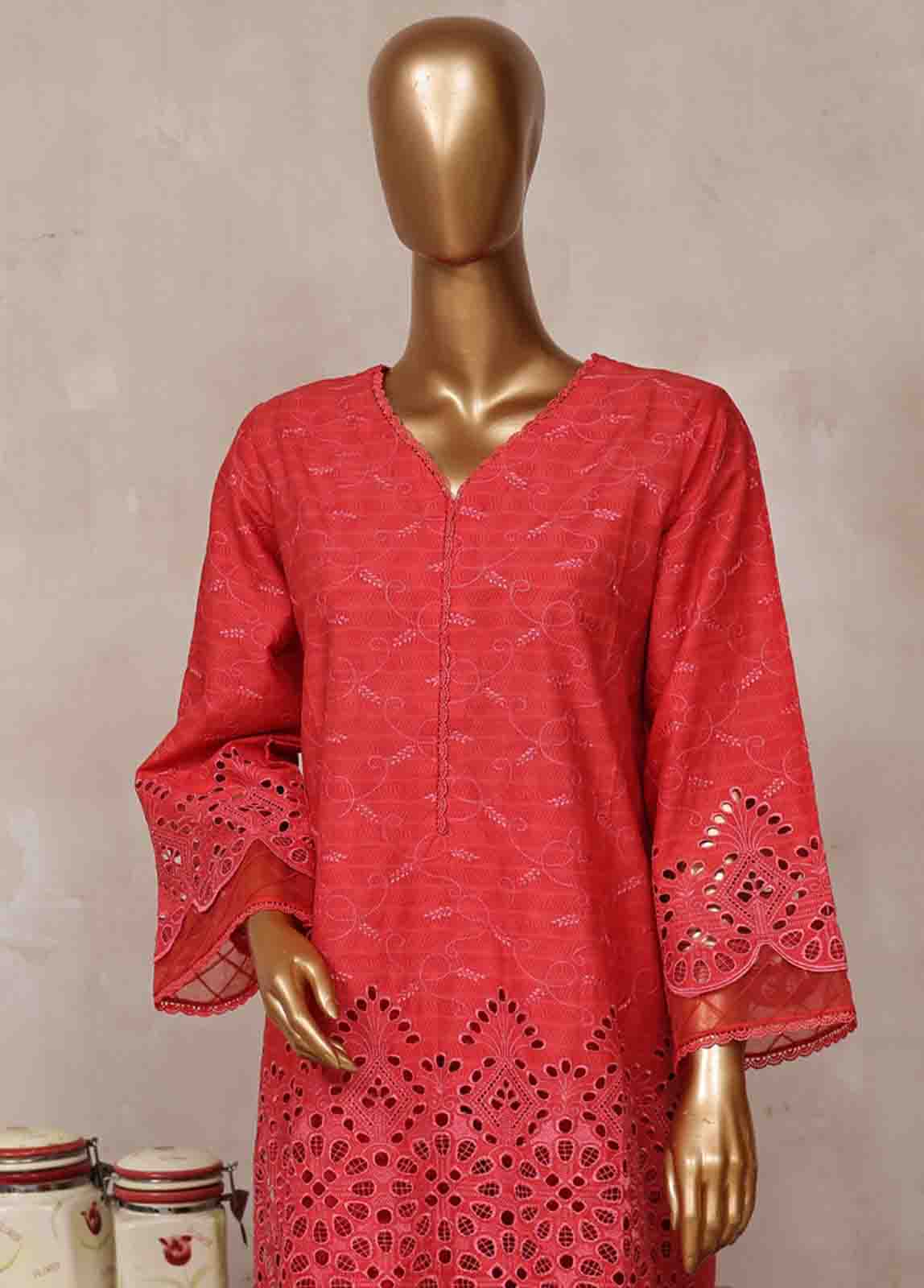 Bin Saeed Fabric - SM-CK-082-B-3 Piece Chikankari Stitched Suit