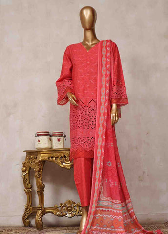 Bin Saeed Fabric - SM-CK-082-B-3 Piece Chikankari Stitched Suit