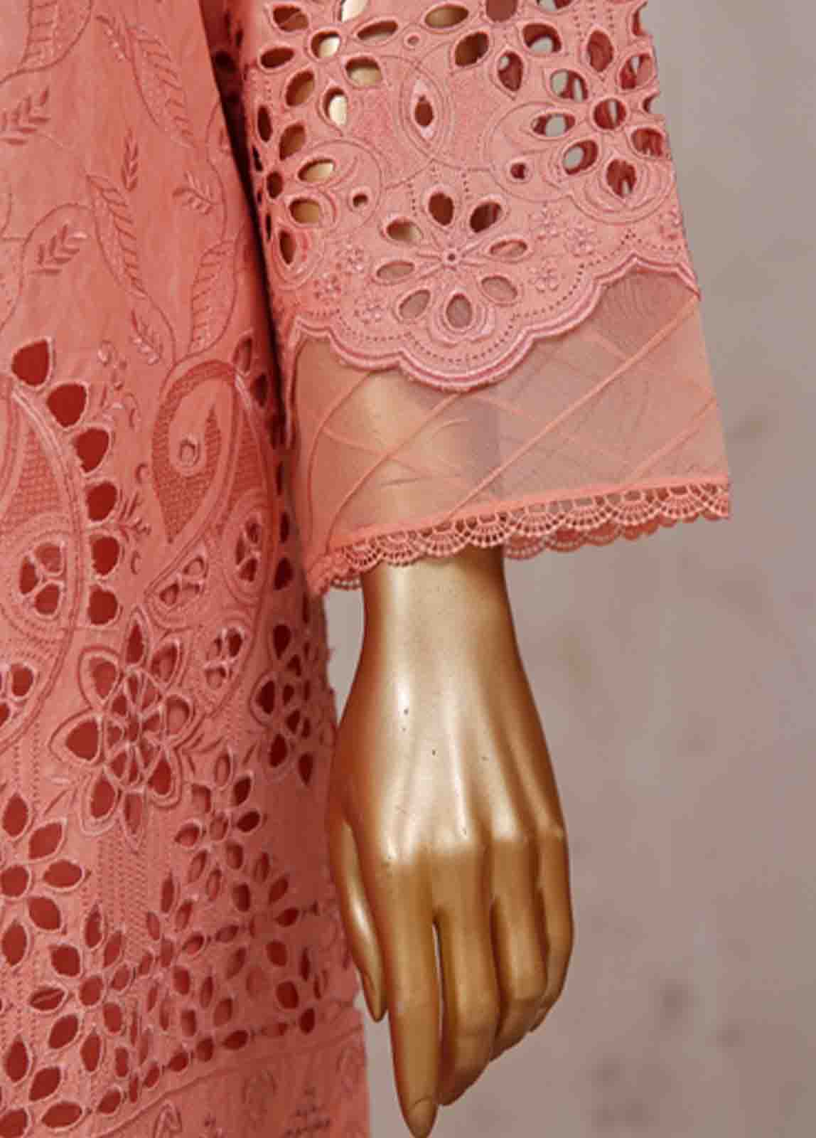 Bin Saeed Fabric - SM-CK-083-B-3 Piece Chikankari Stitched Suit