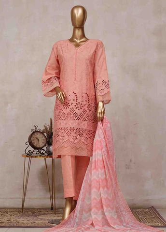 Bin Saeed Fabric - SM-CK-083-B-3 Piece Chikankari Stitched Suit