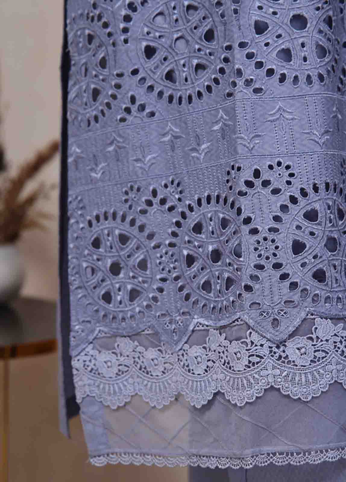 Bin Saeed Fabric - SM-CK-084-C-3 Piece Chikankari Stitched Suit