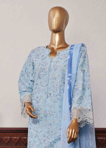 Bin Saeed Fabric - SM-CKC-076 B-3 Piece Chikankari Stitched Suit