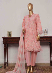 SM-CKC-077 B-3 Piece Chikankari Stitched Suit