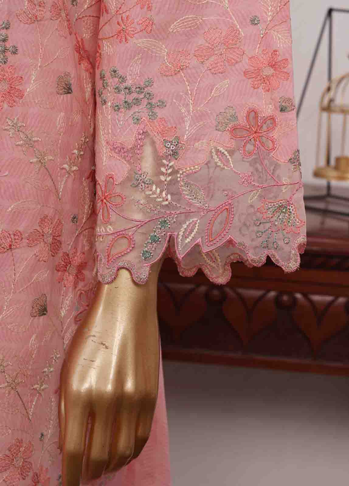 Bin Saeed Fabric - SM-CKC-077 B-3 Piece Chikankari Stitched Suit