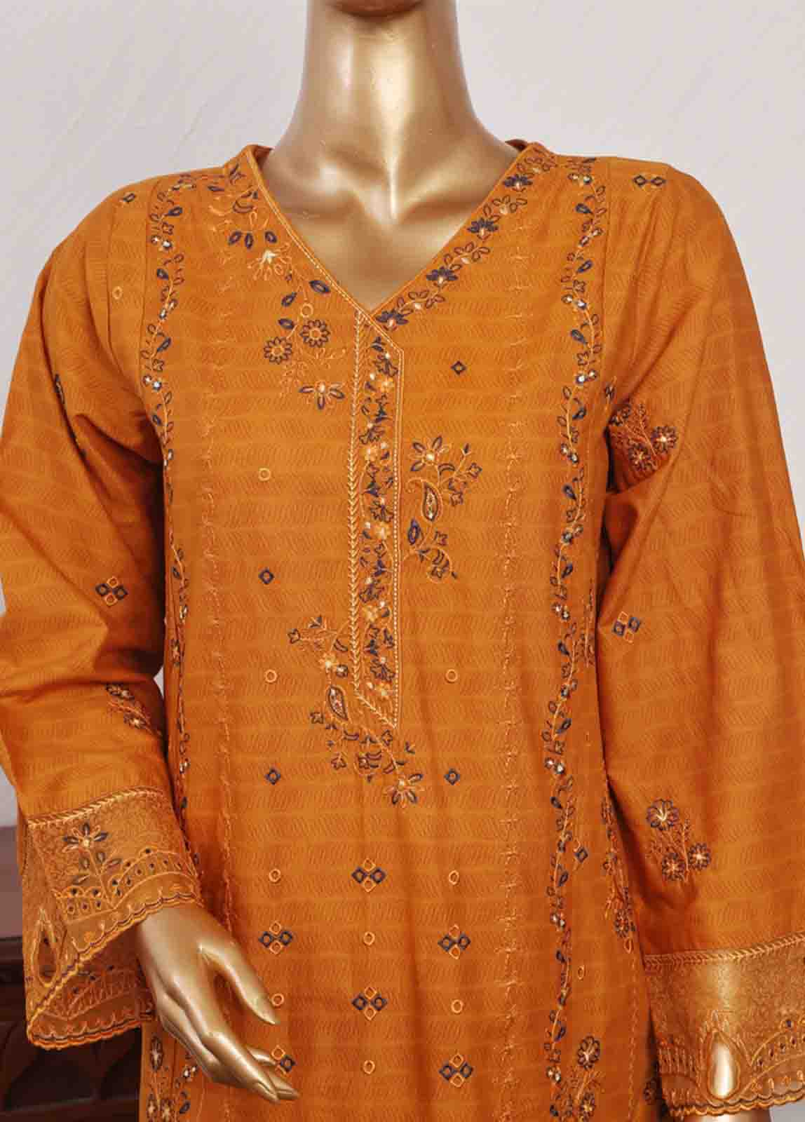 Bin Saeed Fabric - SM-CKC-078 B-3 Piece Chikankari Stitched Suit