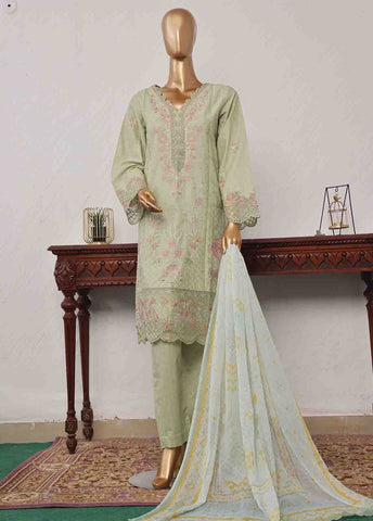 Bin Saeed Fabric - SM-CKC-079 B-3 Piece Chikankari Stitched Suit