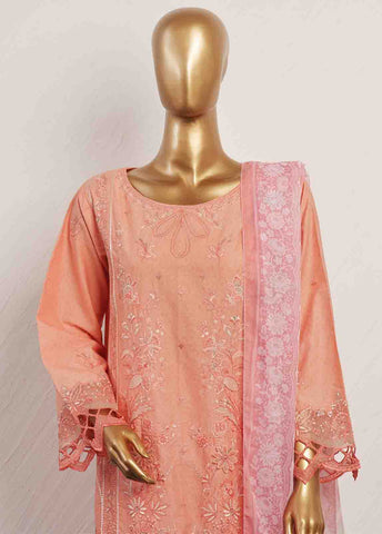 Bin Saeed Fabric - SM-CKC-083 C-3 Piece Chikankari Stitched Suit