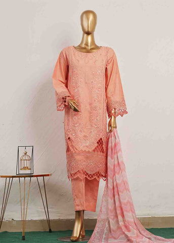 Bin Saeed Fabric - SM-CKC-083 C-3 Piece Chikankari Stitched Suit