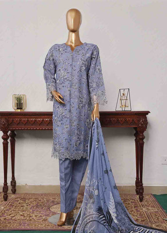 Bin Saeed Fabric - SM-CKC-084 B-3 Piece Chikankari Stitched Suit