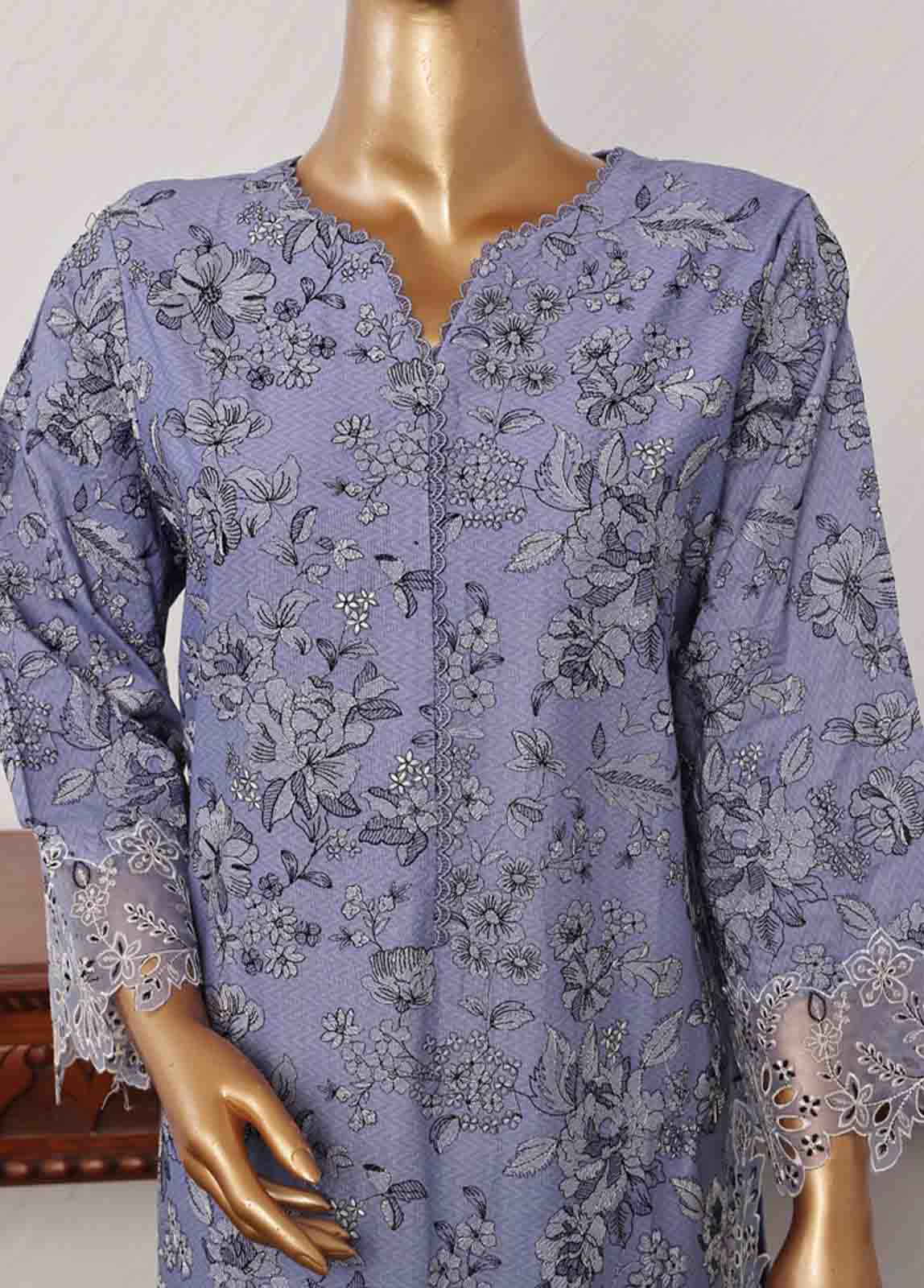 Bin Saeed Fabric - SM-CKC-084 B-3 Piece Chikankari Stitched Suit