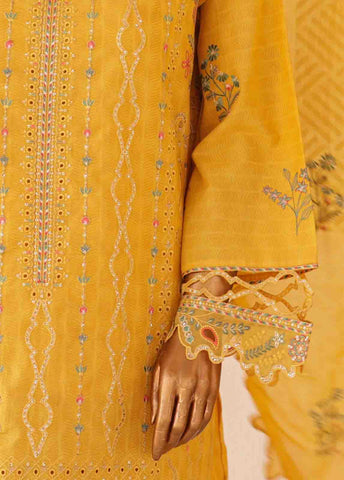Bin Saeed Fabric - SM-CKE-455 A-3 Piece Chikankari Stitched Suit