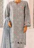 SM-CKE-458 A-3 Piece Chikankari Stitched Suit
