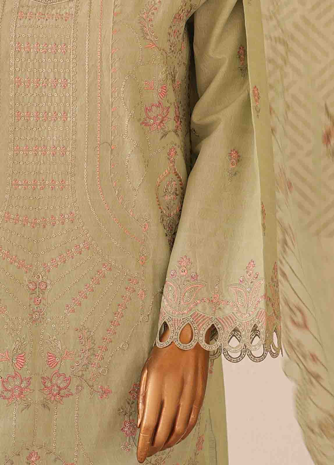 Bin Saeed Fabric - SM-CKE-464-3 Piece Chikankari Stitched Suit
