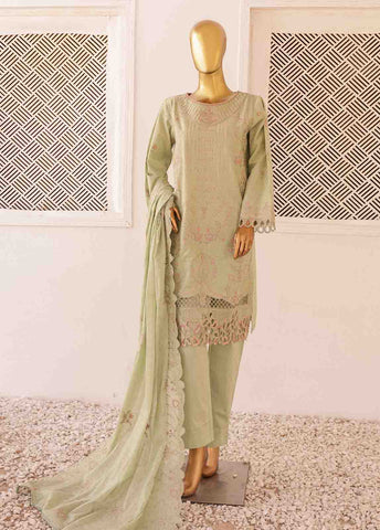 Bin Saeed Fabric - SM-CKE-464-3 Piece Chikankari Stitched Suit
