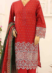 SM-CW-0182-3 Piece Cutwork Kari Stitched Suit