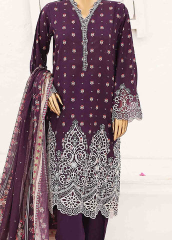 Bin Saeed Fabric - SM-CW-0194-3 Piece Cutwork Kari Stitched Suit