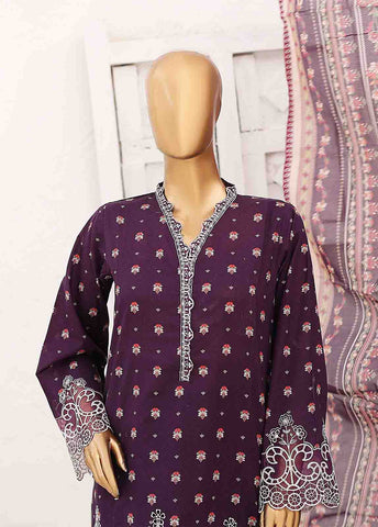 Bin Saeed Fabric - SM-CW-0194-3 Piece Cutwork Kari Stitched Suit