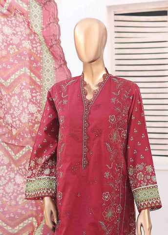 Bin Saeed Fabric - SM-ED-001- 3 Piece Embroidered Stitched Suit