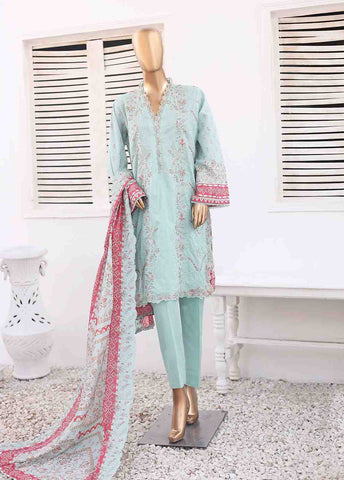 Bin Saeed Fabric - SM-ED-002- 3 Piece Embroidered Stitched Suit