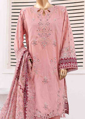 SM-ED-003- 3 Piece Embroidered Stitched Suit