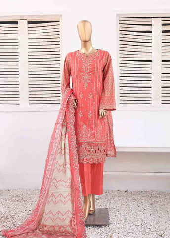 Bin Saeed Fabric - SM-ED-006- 3 Piece Embroidered Stitched Suit