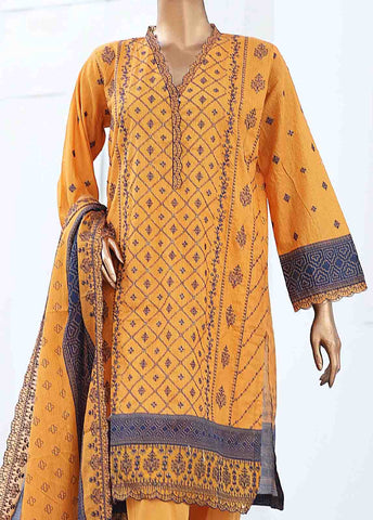 Bin Saeed Fabric - SM-ED-0068- 3 Piece Embroidered Stitched Suit