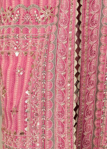 SM-EKS-002 O-A - 3 Piece Printed Embroidered Stitched Suit