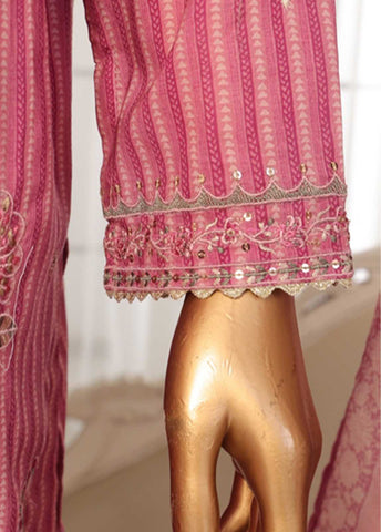 Bin Saeed Fabric - SM-EKS-002 O-A - 3 Piece Printed Embroidered Stitched Suit