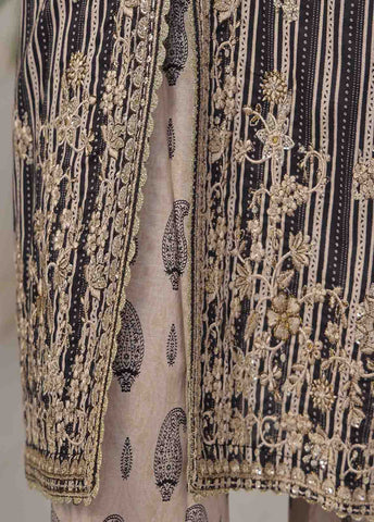 Bin Saeed Fabric - SM-EKS-007 O-B- 3 Piece Printed Embroidered Stitched Suit