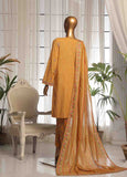 SM-EKS-010 O-B- 3 Piece Printed Embroidered Stitched Suit