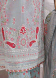 SM-EKS-011 O-A- 3 Piece Printed Embroidered Stitched Suit