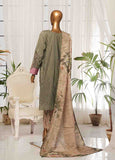 SM-EKS-012 O-B- 3 Piece Printed Embroidered Stitched Suit