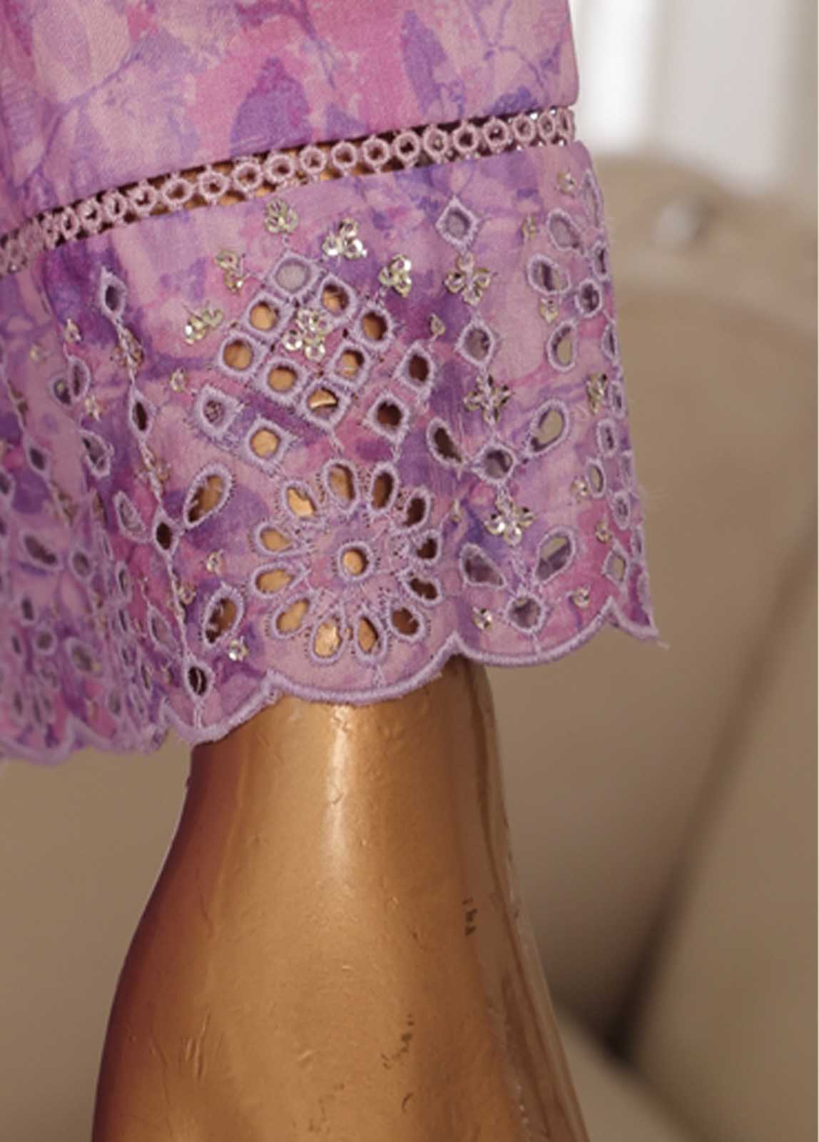 Bin Saeed Fabric - SM-EKS-017 B-S- 3 Piece Printed Embroidered Stitched Suit