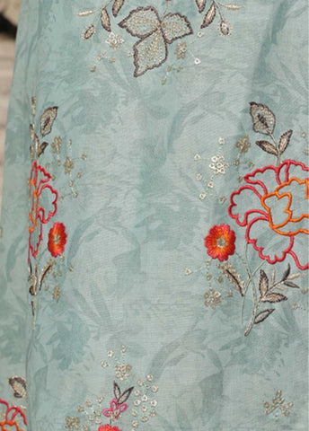 Bin Saeed Fabric - SM-EKS-020 - 3 Piece Printed Embroidered Stitched Suit