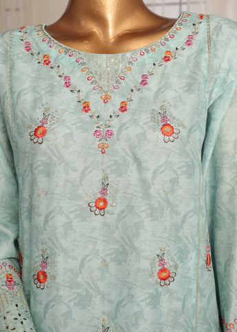 Bin Saeed Fabric - SM-EKS-020 - 3 Piece Printed Embroidered Stitched Suit