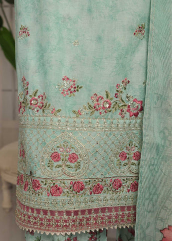 SM-EKS-021 A-S- 3 Piece Printed Embroidered Stitched Suit