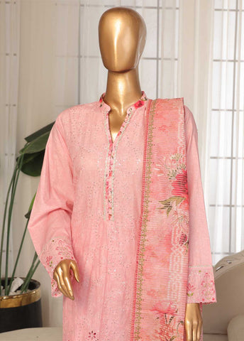 SM-EKS-022 B-S- 3 Piece Printed Embroidered Stitched Suit