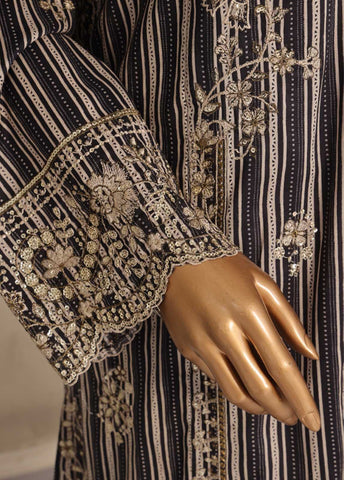 SM-EKS-07 A-S- 3 Piece Printed Embroidered Stitched Suit