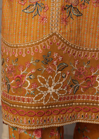 Bin Saeed Fabric - SM-EKS-10 O- 3 Piece Printed Embroidered Stitched Suit