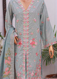SM-EMB-011 O-B- 3 Piece Printed Embroidered Stitched Suit