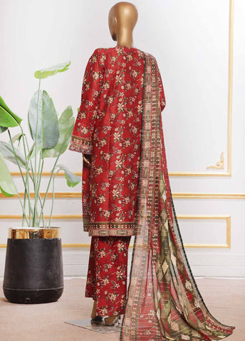 Bin Saeed Fabric - SM-EMB-0131V2- 3 Piece Embroidered Stitched Suit