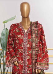 SM-EMB-0131V2- 3 Piece Embroidered Stitched Suit