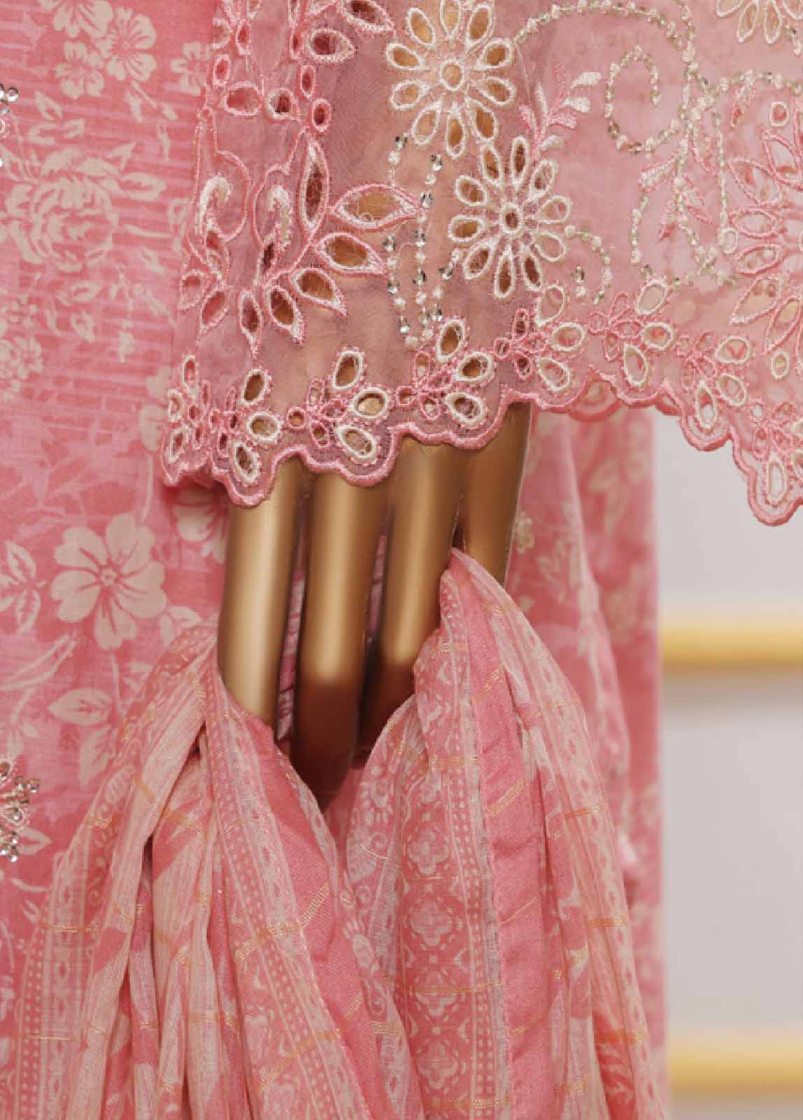 Bin Saeed Fabric - SM-EMB-0133V2- 3 Piece Embroidered Stitched Suit