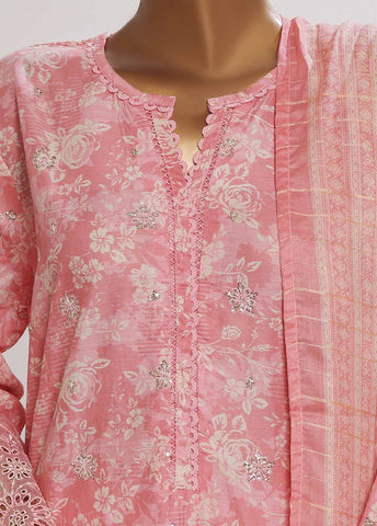 Bin Saeed Fabric - SM-EMB-0133V2- 3 Piece Embroidered Stitched Suit