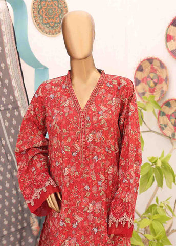 Bin Saeed Fabric - SM-EMB-0170-3 Piece Cutwork Kari Stitched Suit