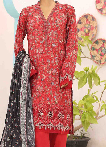 Bin Saeed Fabric - SM-EMB-0170-3 Piece Cutwork Kari Stitched Suit