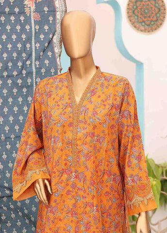 Bin Saeed Fabric - SM-EMB-0171-3 Piece Cutwork Kari Stitched Suit