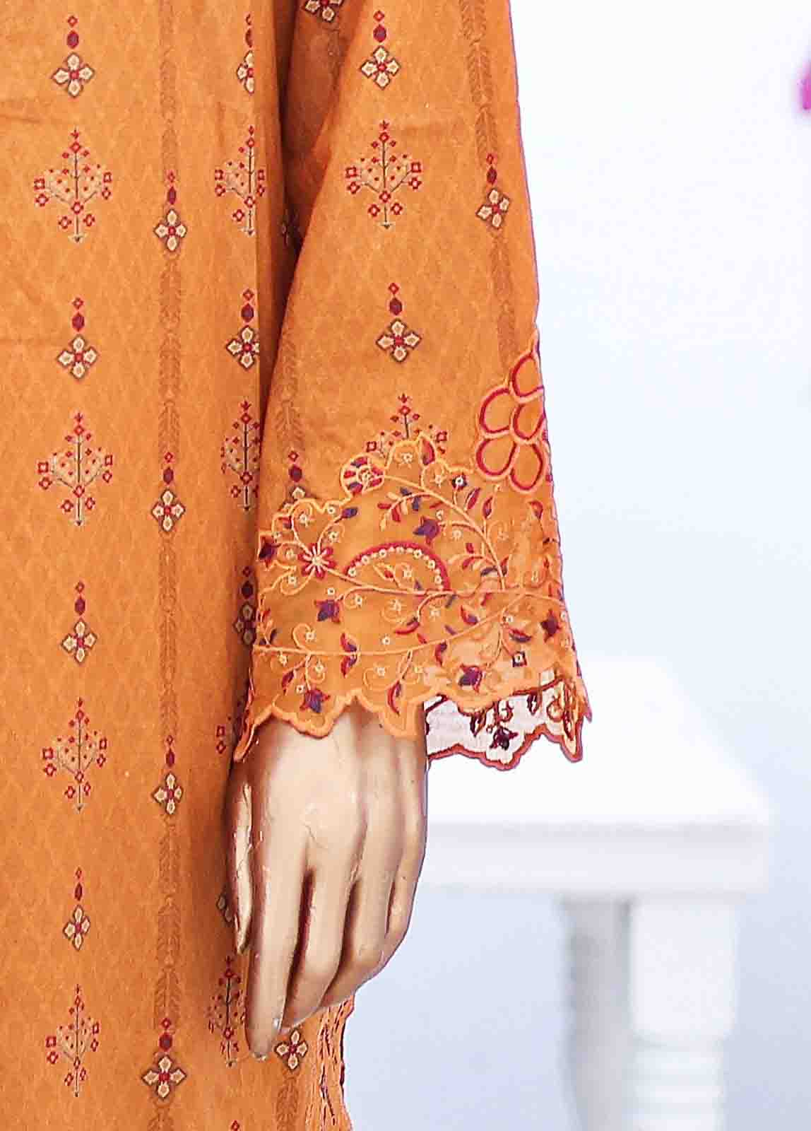 Bin Saeed Fabric - SM-EMB-0180-3 Piece Cutwork Kari Stitched Suit