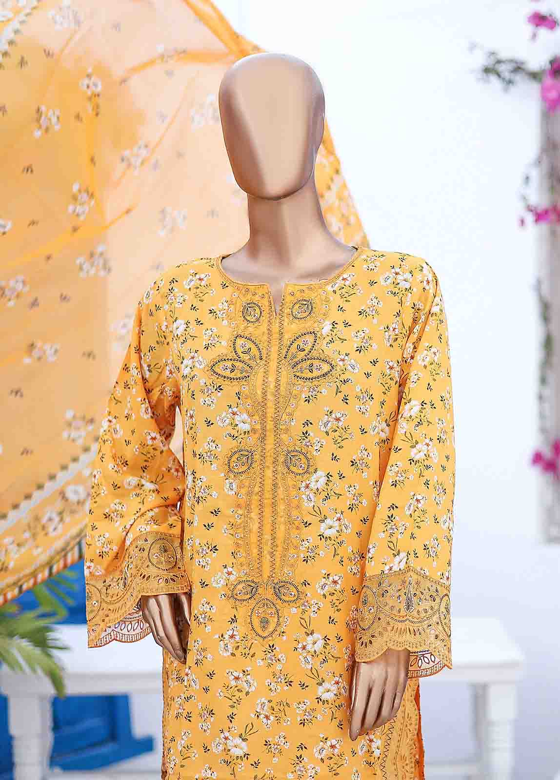 SM-EMB-0221-3 Piece Cutwork Kari Stitched Suit