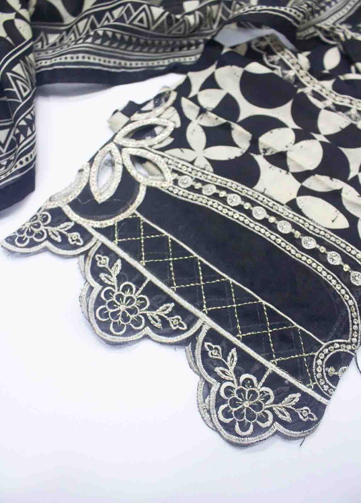 Bin Saeed Fabric - SM-EMB-0224- 3 Piece Embroidered Stitched Suit